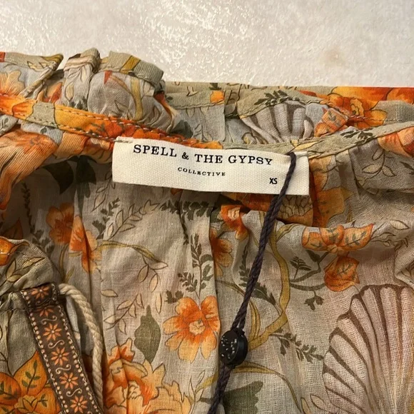 SPELL seashell blouse NWT - Picture 2 of 5